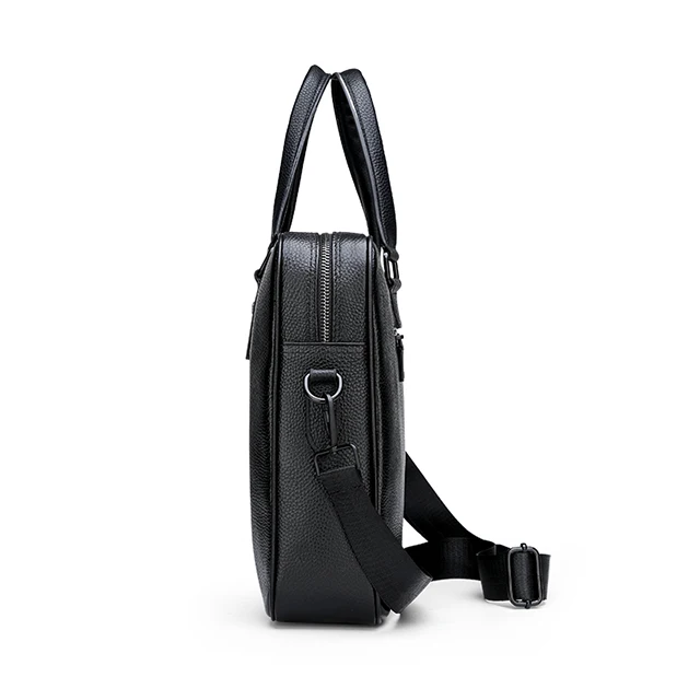 Мужская деловая кожаная сумка, вместительный портфель, Модный профессиональный мессенджер на плечо для офиса, 2019