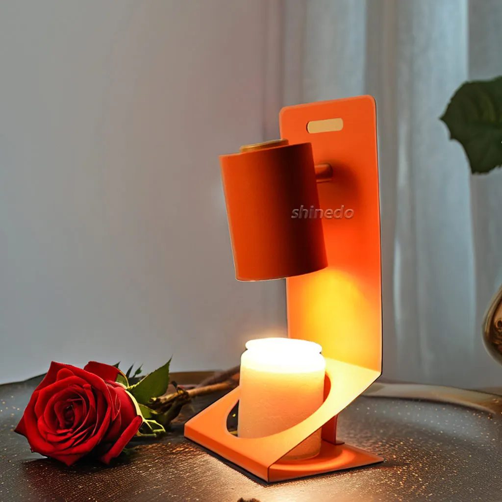Home Decor Vintage Electric Candle Melter Wax Burner Table Lamp Light Aromatherapy Metal Dimmable Scented Candle Warmer Lamp