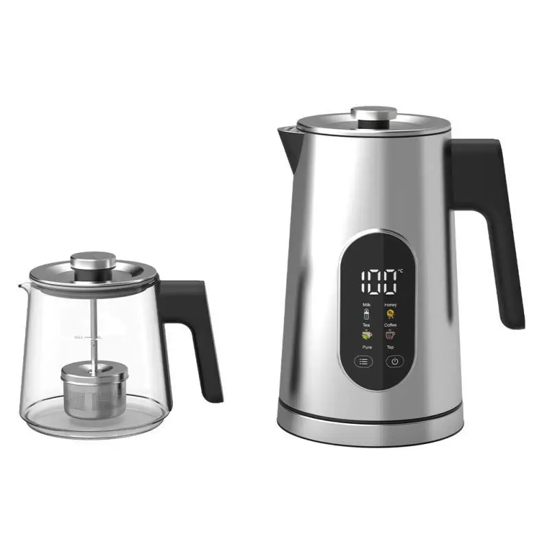 Hotsy Electrical Water Kettles Retro 110V Glass 1L+1.7L Electric Kettle Keeps Warm Electric Kettle Parts Heating Element