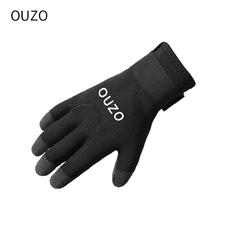 OUZO 5mm diving gloves thick warm wear resistant cut resistant CR Kevlar gloves catch fish gloves factory