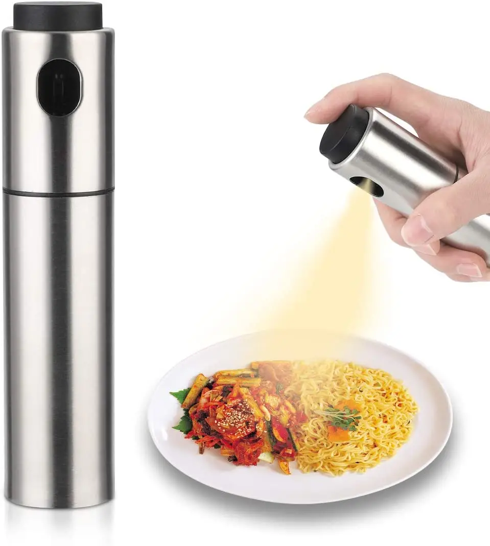 Stainless Steel Olive Oil Sprayer Versatile Oil Bottle For Kitchen Cooking BBQ Grilling And Roasting