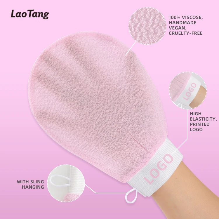 Clean Pores Spot Stock Bath Exfoliating Scrubber Glove Skin Friendly Moroccan Kessa Gloves