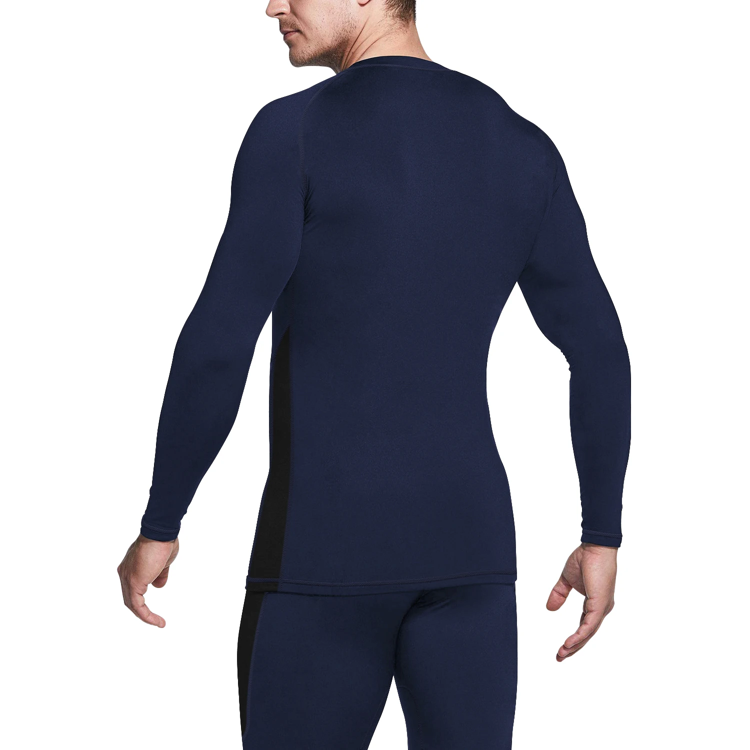 Мужские Бесшовные эластичные с флисовой подкладкой термобельё нижнее белье однотонная теплая Slim нижнее бельё для девочек на зиму