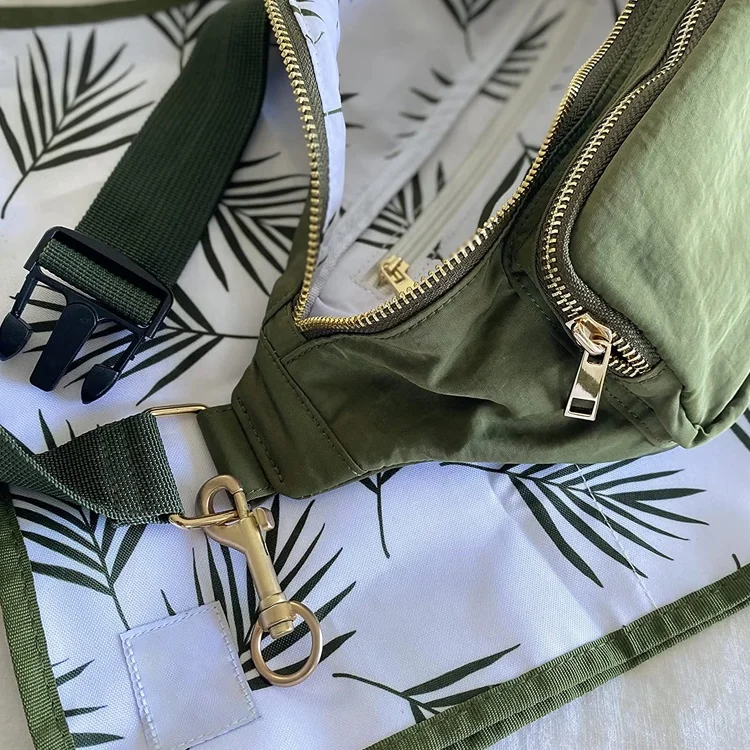 Lightweight Travel Purse Small Crossbody Dad Belt Bag Portable Changing Pad Fanny pack waist bag diaper bag for women