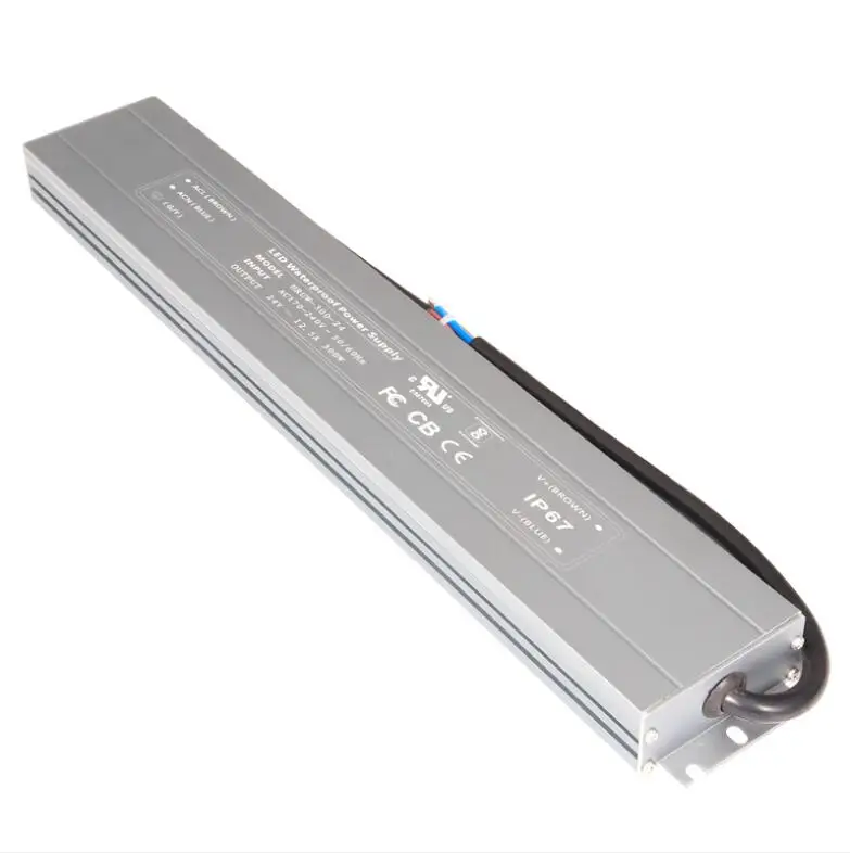 ZHIHAI 12v 24V 200w 360w waterproof IP67 IP68 led light box driver power transformer