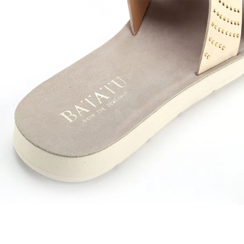 2021 Women Shoes H-type Adults Flat Slippers Hollow-carved Shoes for Women Flat Shoes PU Picture Daily Summer Slippers PU Upper