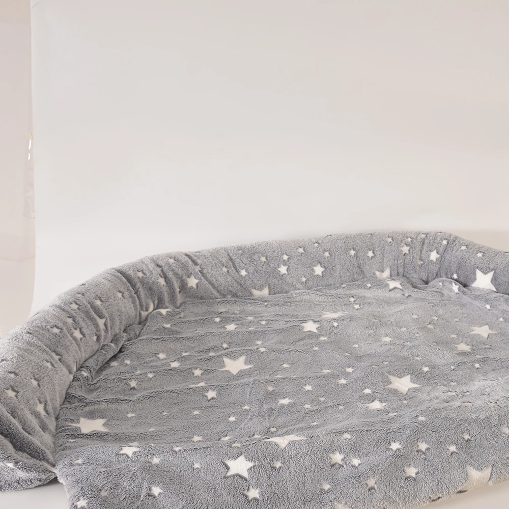 HNXX Dropshipping Custom Wholesale Calming Fluffy Washable Plush Soft Design Puppy Dog Pet Luxury Round Cat Bed