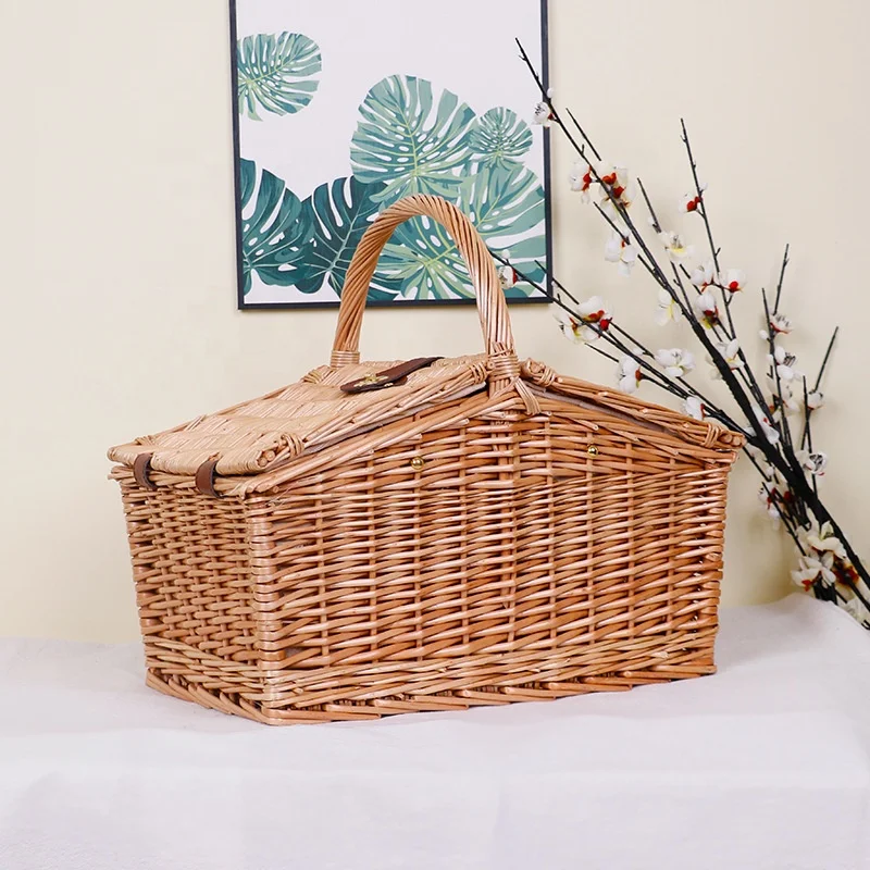 Wholesale Big Picnic Basket Wicker Picnic Basket for 4