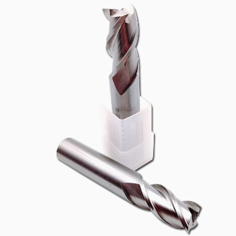 HSS Full Ground End Mill With 2/3/4 Flute For Metal Cutting Wholly Ground Precision End Mills