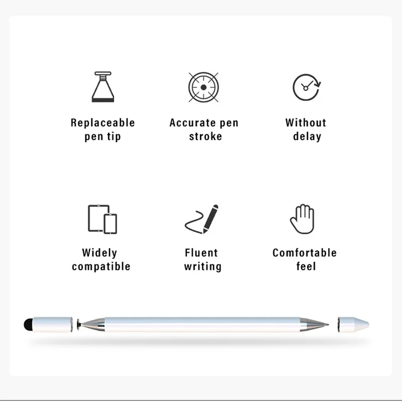  3in1 touch screen stylus pen with Multifunctional Handwriting Fine Point Touch Screen Metal Capacitive Stylus For Iphone