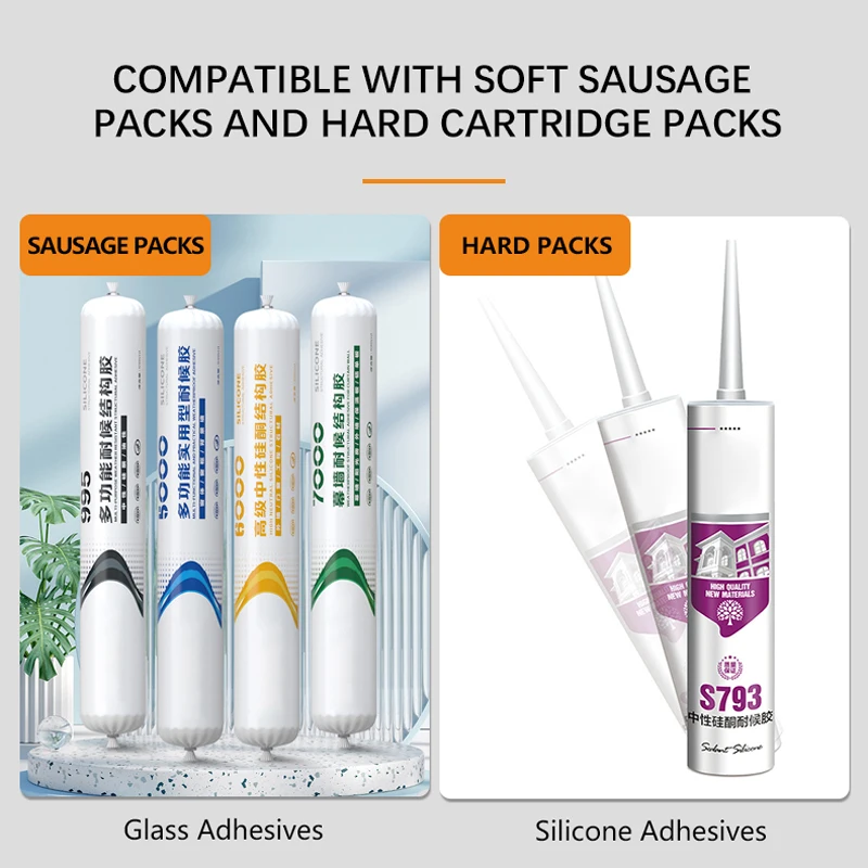 Numax 20V Battery Power Electric Cordless Automatic Sausage Silicone Tube Sealant Adhesive And Caulking Gun