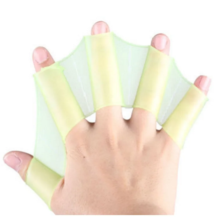 Finger Fin Swimming Training Hand Paddles Silicone Swimming Hand Webbed Hand Fins Swim Training Gloves For Kids