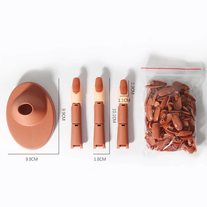 Professional Flexible Nail Tools Kits Nail Training Hand Mannequin Practice Hand For Acrylic Nails