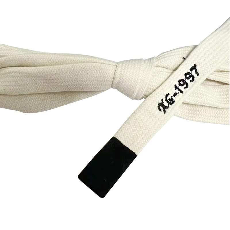 Customized Polyester Velvet Rope with Flat Hollow Letter Drawstring Woven Finish Roll Pattern for Clothing Shoes and Bags