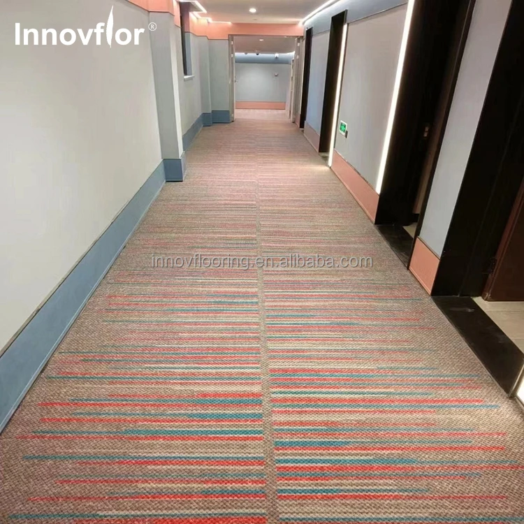 Hotel carpet polyamide customized pattern axminster carpet hotel roll carpet for hallway decoration
