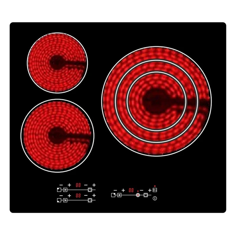 Premium Ceramic Cooktop 3 Plates Electric Stove Ceramic Cookers Cooktop