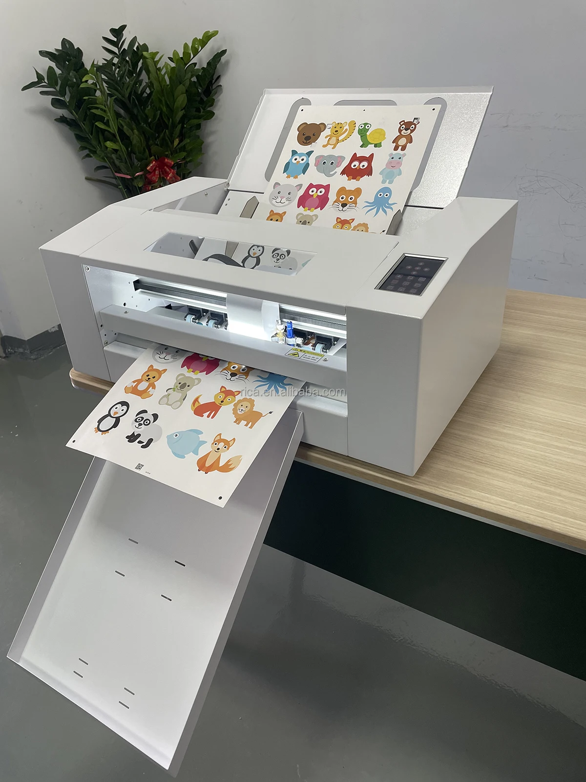 A3/A4 1200mm/s double head Die cut machine automatic sheet label cutter Automatic feeding paper for gift box and 350g cardboard