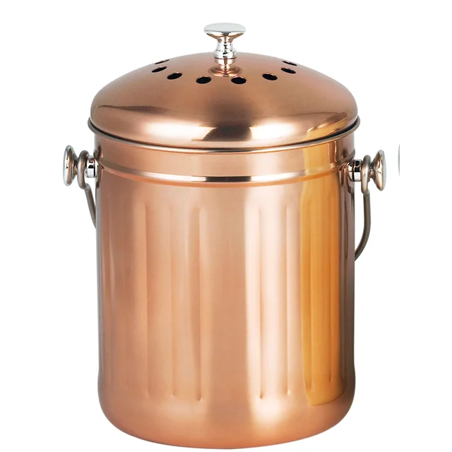 Кухонное ведро для мусора, контейнер для ведра, компостная корзина, разноцветное стальное ведро для отходов, ведро для хранения из нержавеющей стали, цвет клиента