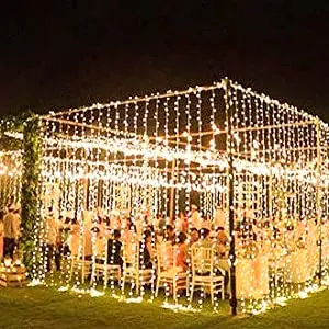 6.5FT Indoor Outdoor Wedding Decoration Event Party LED Curtain Light