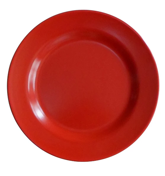 melamine ware red and black color line bowl