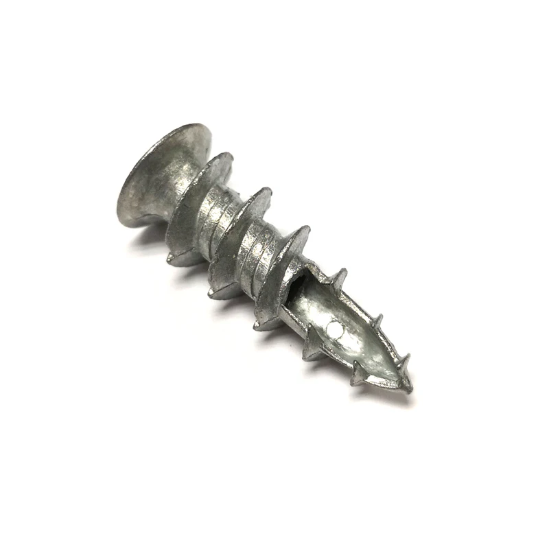 Superior Quality Zamac Zinc Alloy Self Drilling Speed Easy Drive Anchor With Screw