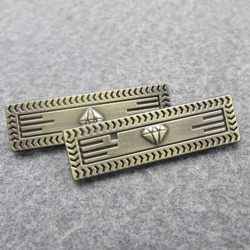 Custom hanging plating metal label