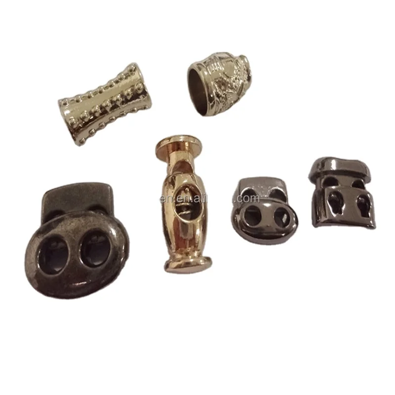 Nickle-free drawstring stainless steel cord stoppers