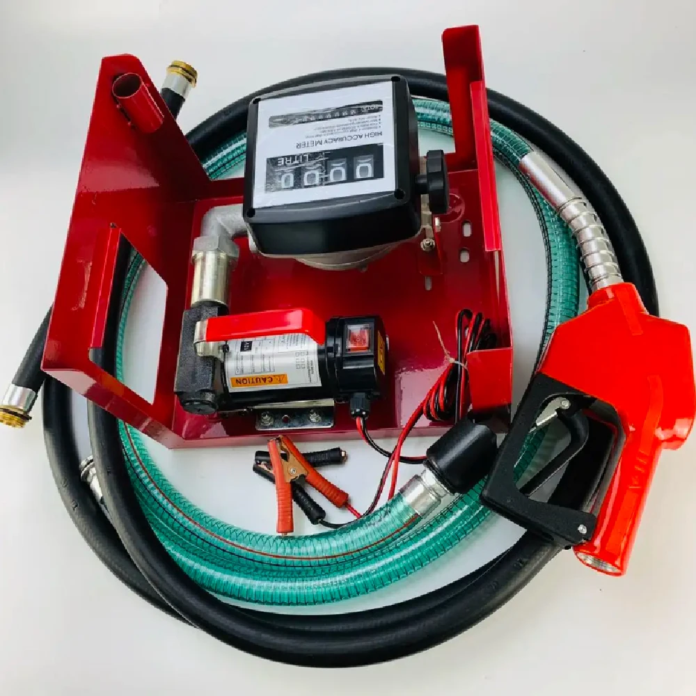 12v 40lpm mechanical diesel transmission pump set high-precision fuel transfer pump with digital instrument