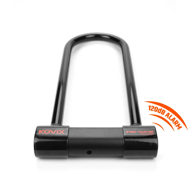 New Design Smart 120-Decibel Alarm U Lock Anti-Theft U Shape Lock for Bike Motorcycle