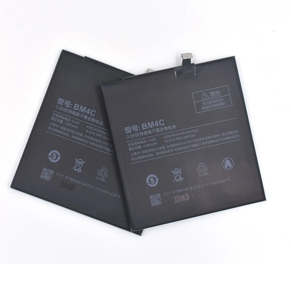 Shenzhen Manufacturer OEM New Internal Battery For Xiaomi Mix Battery Replacement 0 cycle High Quality BM4C 4400mah