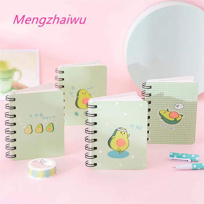 2020 school supplies philippines office stationery products Cute avocado spiral mini notebook students cheapest small notepad