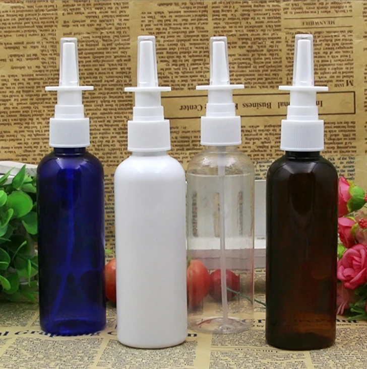 100ml round shoulder PET plastic bottle package direct spray elephant trunk spray spray bottle shampoo flask