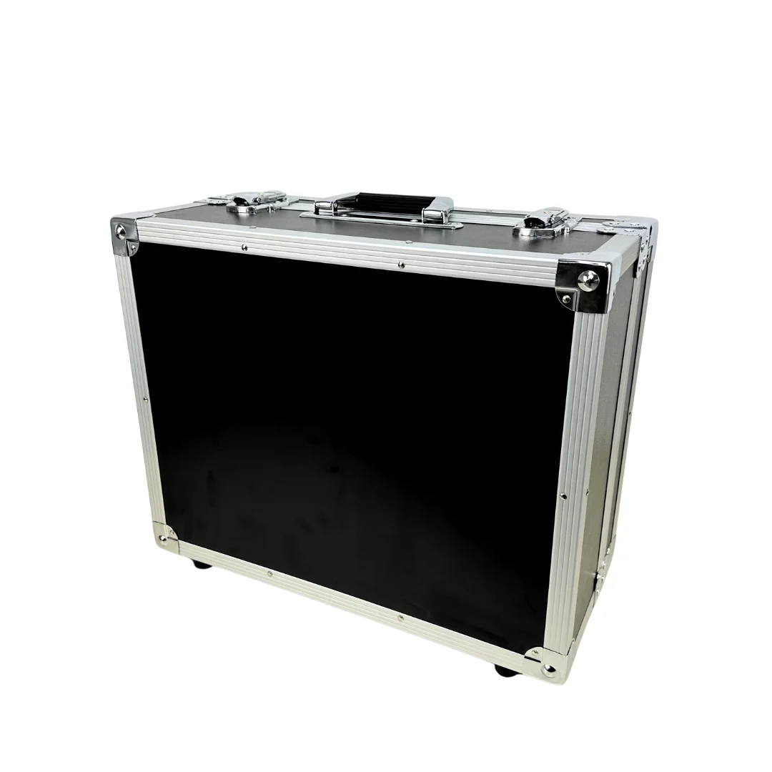 Aluminum Hard Briefcase Box with Large Storage Room Insert Lockable Flight Case for Tools and Equipments