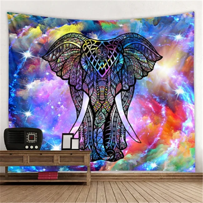 2021apestry Printed Tapestry New Arrival Digital Print Tapestry 3d Printed  Custom Modern Elephant Mandala Indian Wall Hanging T