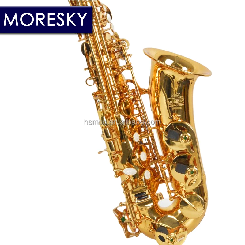 
MORESKY E-Flat Eb Alto Saxophone Gold Keys with Case Music Instrument MAS-2000 