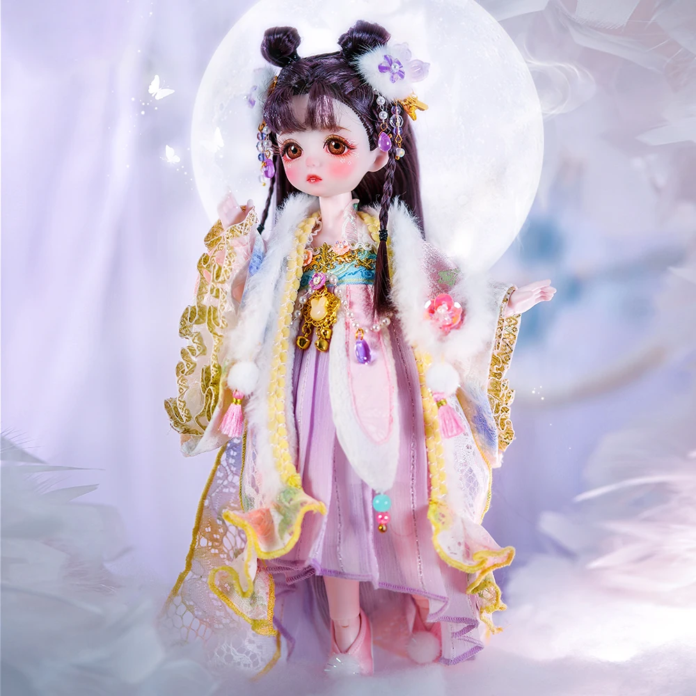 1/6 Scale BJD Doll Customizable Ball Jointed Doll with Full Outfit Collectible Doll for Kids and Collectors