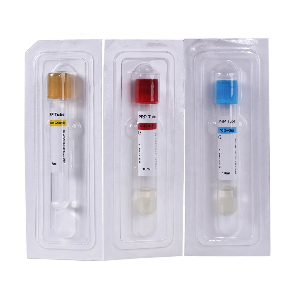 High quality Prp Tube with gel 10ml 12ml 15ml prp kit prp centrifuge for Hair Loss Platelet Rich Plasma for Beauty industry