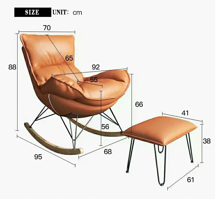 ODM/OEM новый стиль красочные роскошный спальный диван деревянные стулья для отдыха кресло-качалка