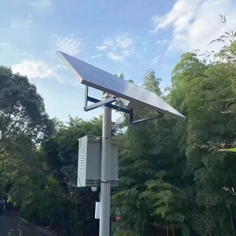 Solar Panel With Built in Lithium Battery Outdoor Construction Security Jobsite CCTV solar camera system with PIR Alarm