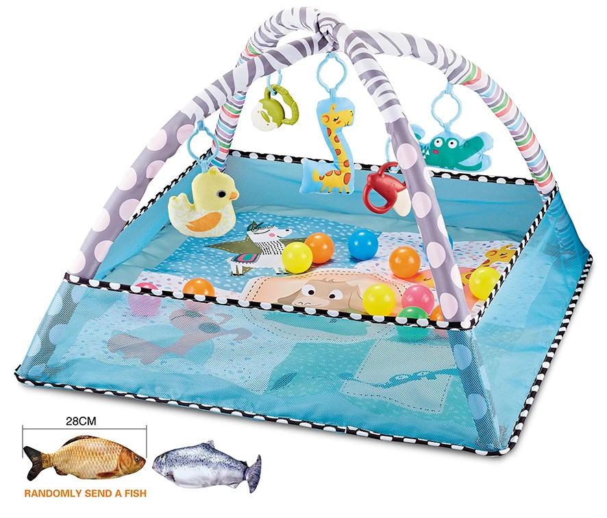 Baby Plat Mat with Ocean Ball Baby GYM Play Toy Baby Activity Toy Play Mat for Kids