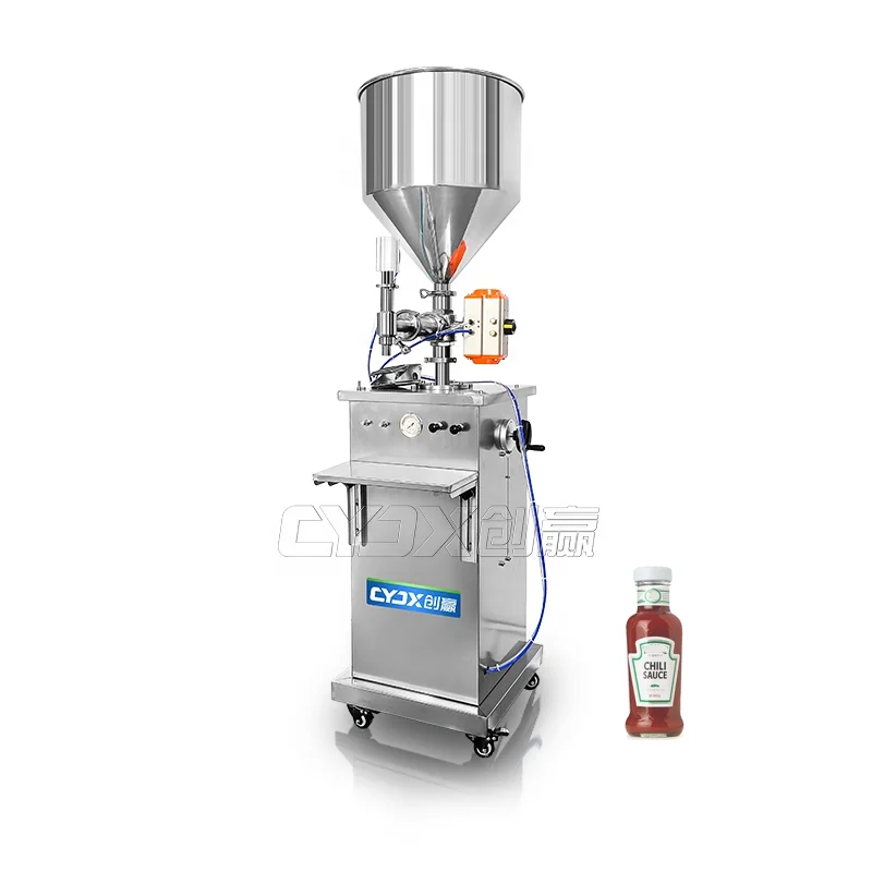 CYJX Bottle Filling Machine 5-50ml Manual Liquid Filling Machine Stainless Steel Filling Machine Cream Shampoo Cosmetic Bottle