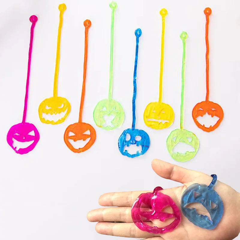 Elastically Stretchable Sticky Spider Web Climbing Novelty Toys For Sticky Hands Toys Spider Webs Sticky Halloween Decorations