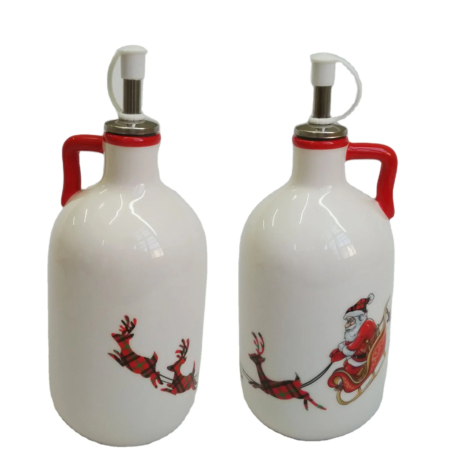 2021, кухонные контейнеры для масла, керамический диспенсер для масла и уксуса, набор бутылочек