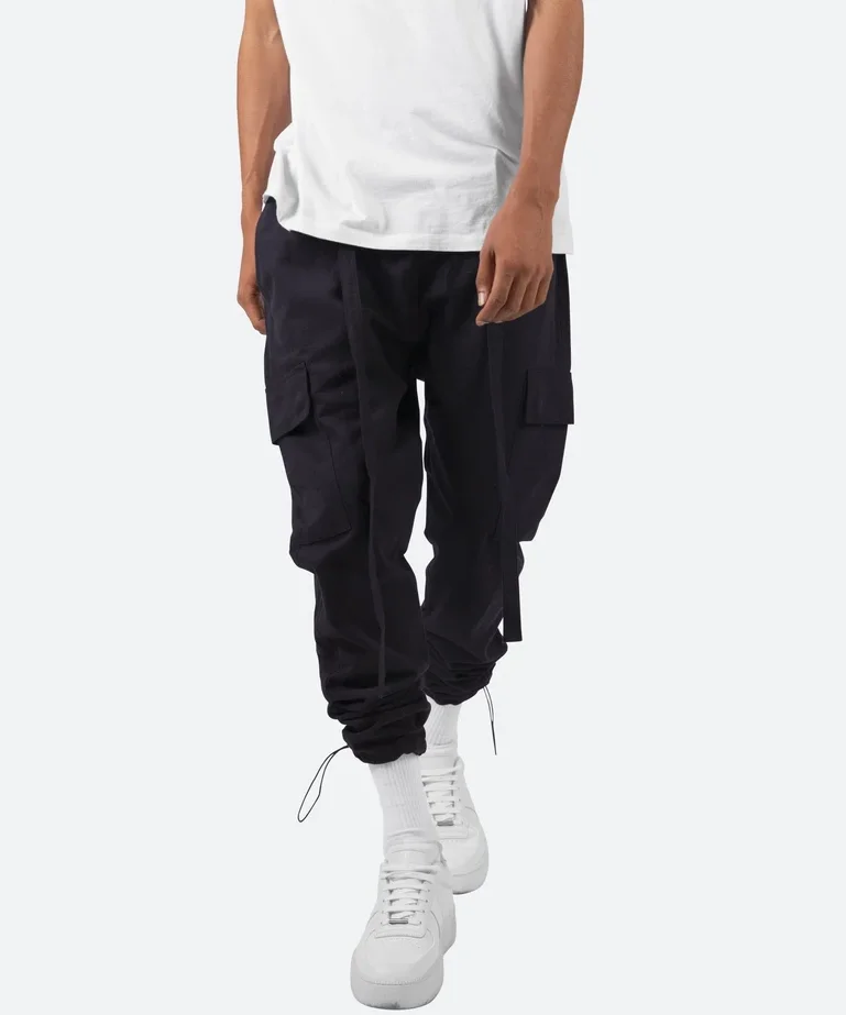 Оптовая продажа, модные мужские Штаны для бега на заказ, новый дизайн, облегающие узкие брюки-карго, эластичные штаны внизу