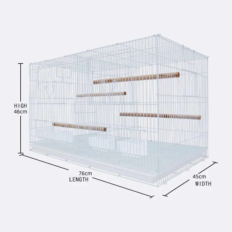 Wholesale Oversize Aulas Para Pajaros Double Breeding Mouth Pigeon Parrot Bird Metal Cages With Partition