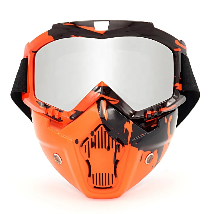 Пыленепроницаемые сгибаемые очки UV400 С защитой от царапин мягкая Толстая пена, женская маска для велоспорта и мотокросса с регулируемым ремешком для взрослых