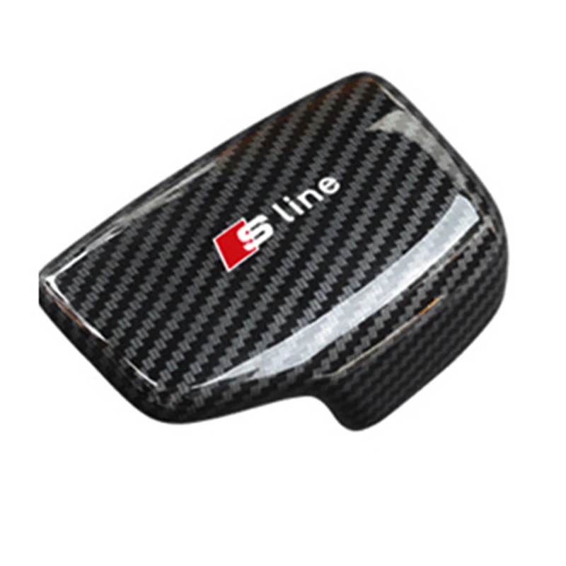 Luxury Interior carbon fiber shift lever Sline sticker for Audi A4 Car accessories