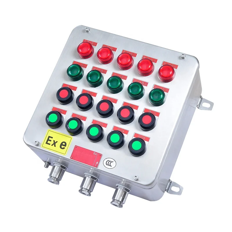 Explosion proof control push button signal lamp emergency stop switch ex d e