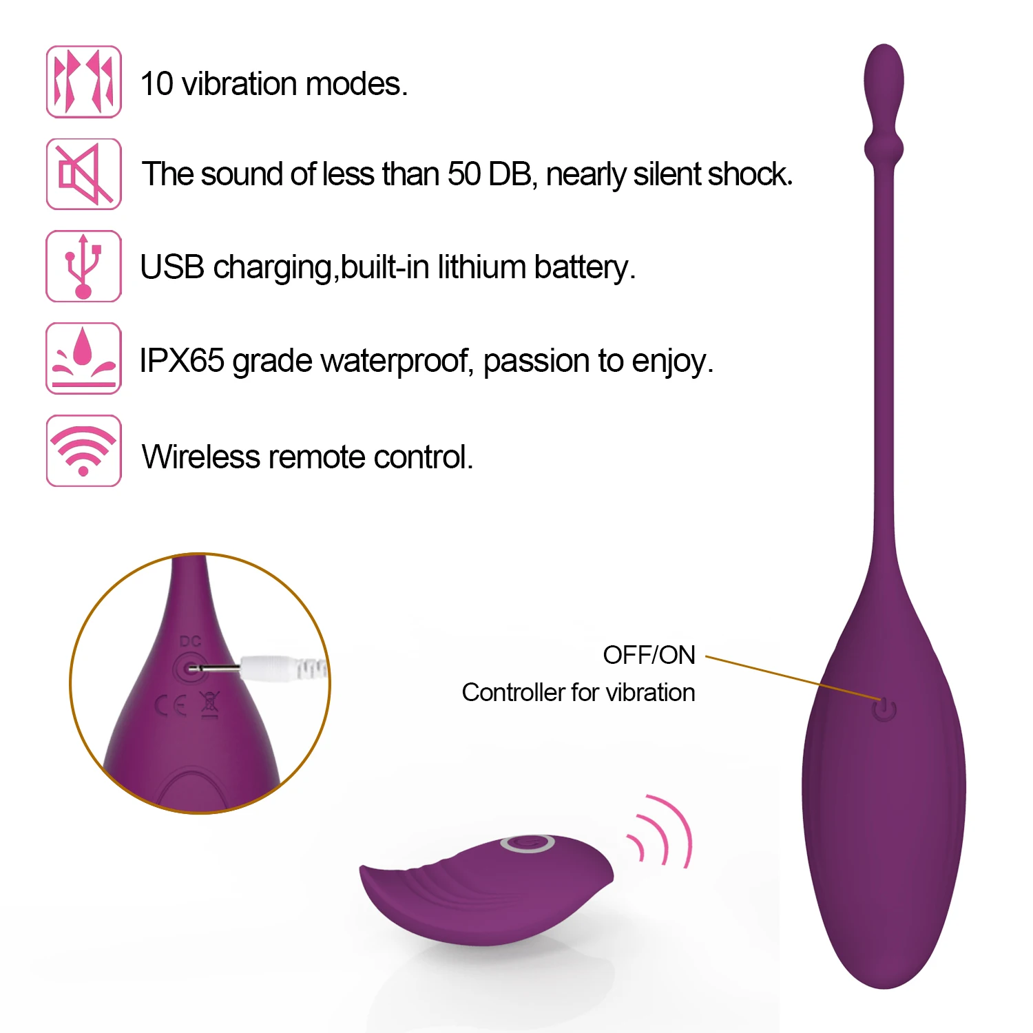 Ylove Custom Sex Toy Wireless Remote Control Kegel Exercise Ben Wa Ball Vagina Vibrating Egg
