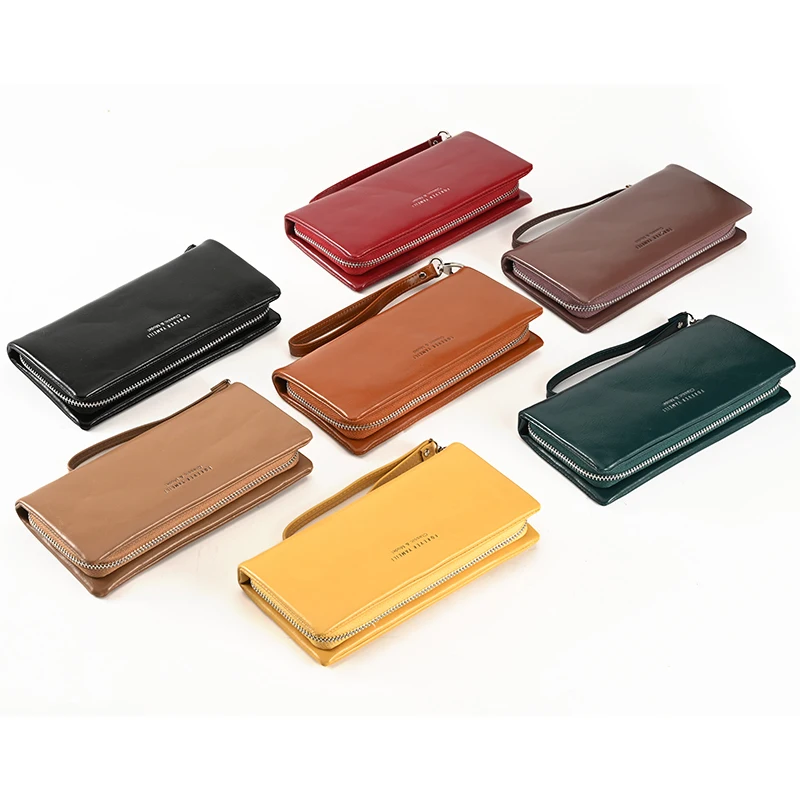 New women wallet phone case fashion personalized long functional large minimalist card holder wallet For zipper pur